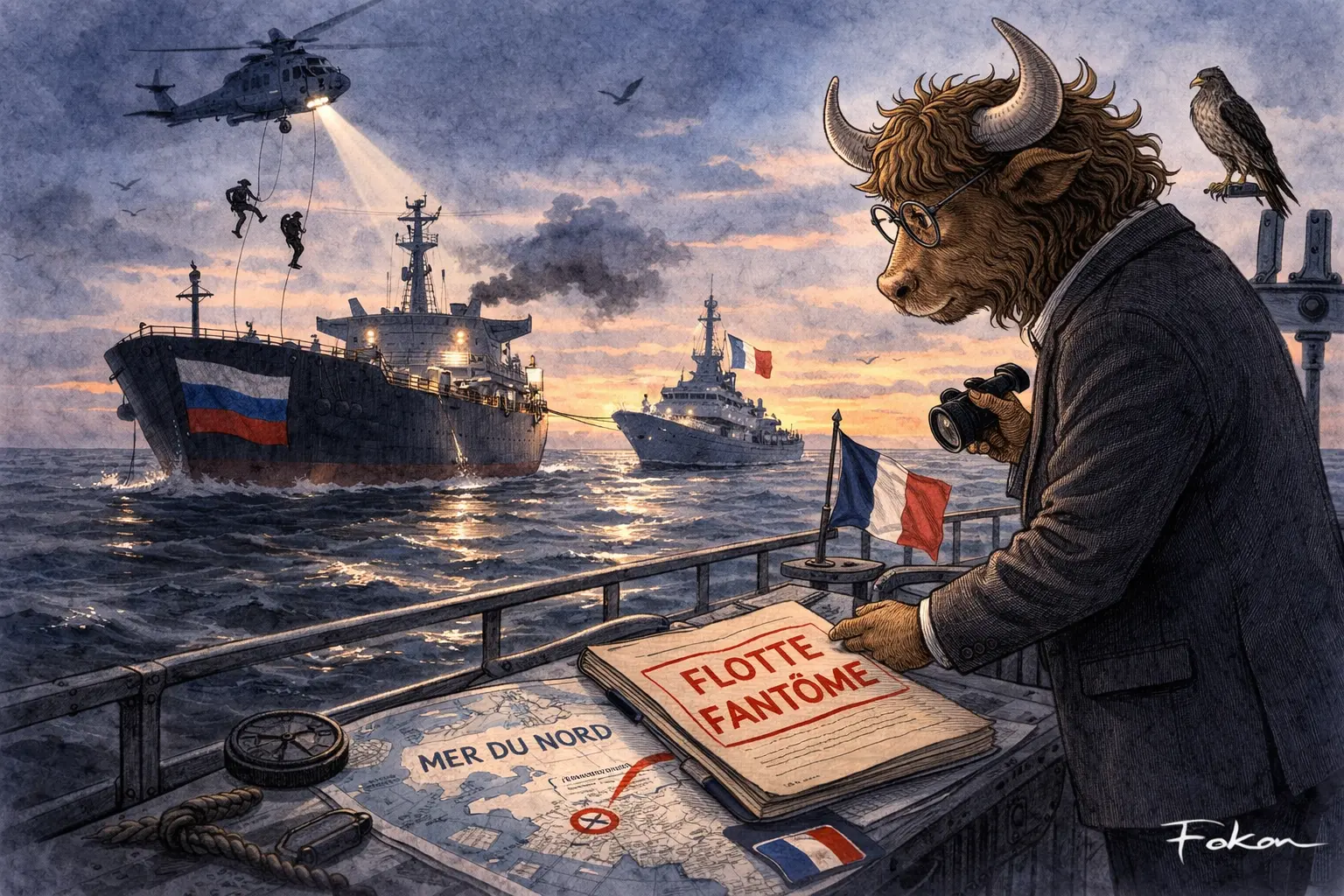 Mer du Nord : la Belgique arraisonne un pétrolier russe avec l’appui de la France