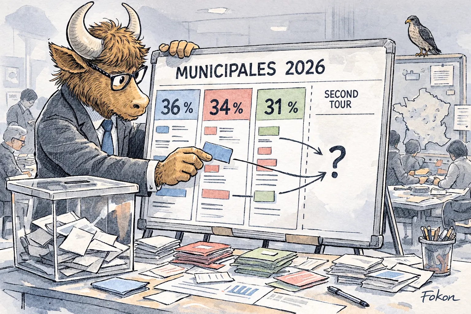 Municipales 2026 : les électeurs placent plusieurs maires sortants en tête et ouvrent des triangulaires dans les grandes villes