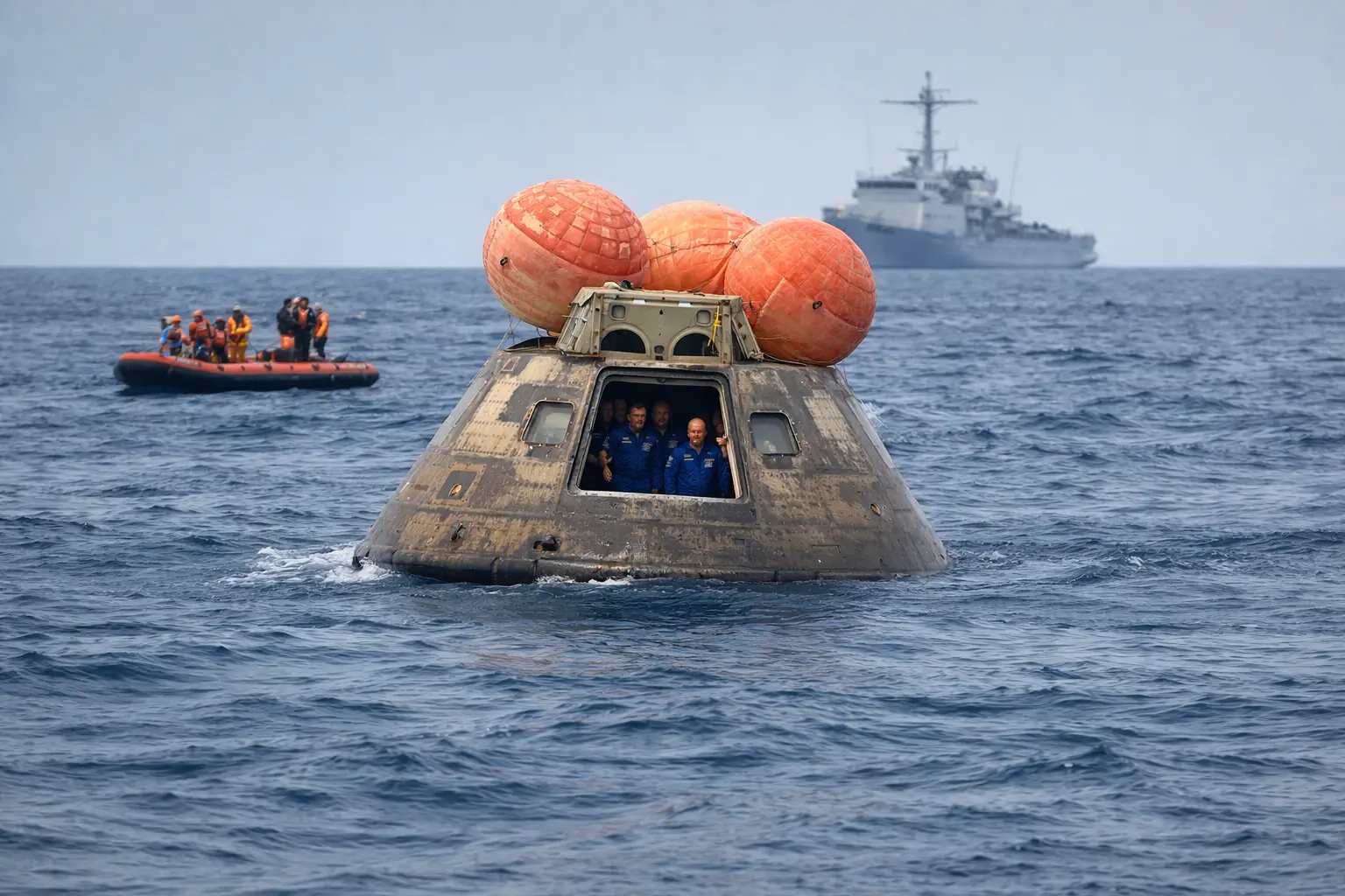Mission Artémis II : la capsule Orion amerrit et ramène quatre astronautes