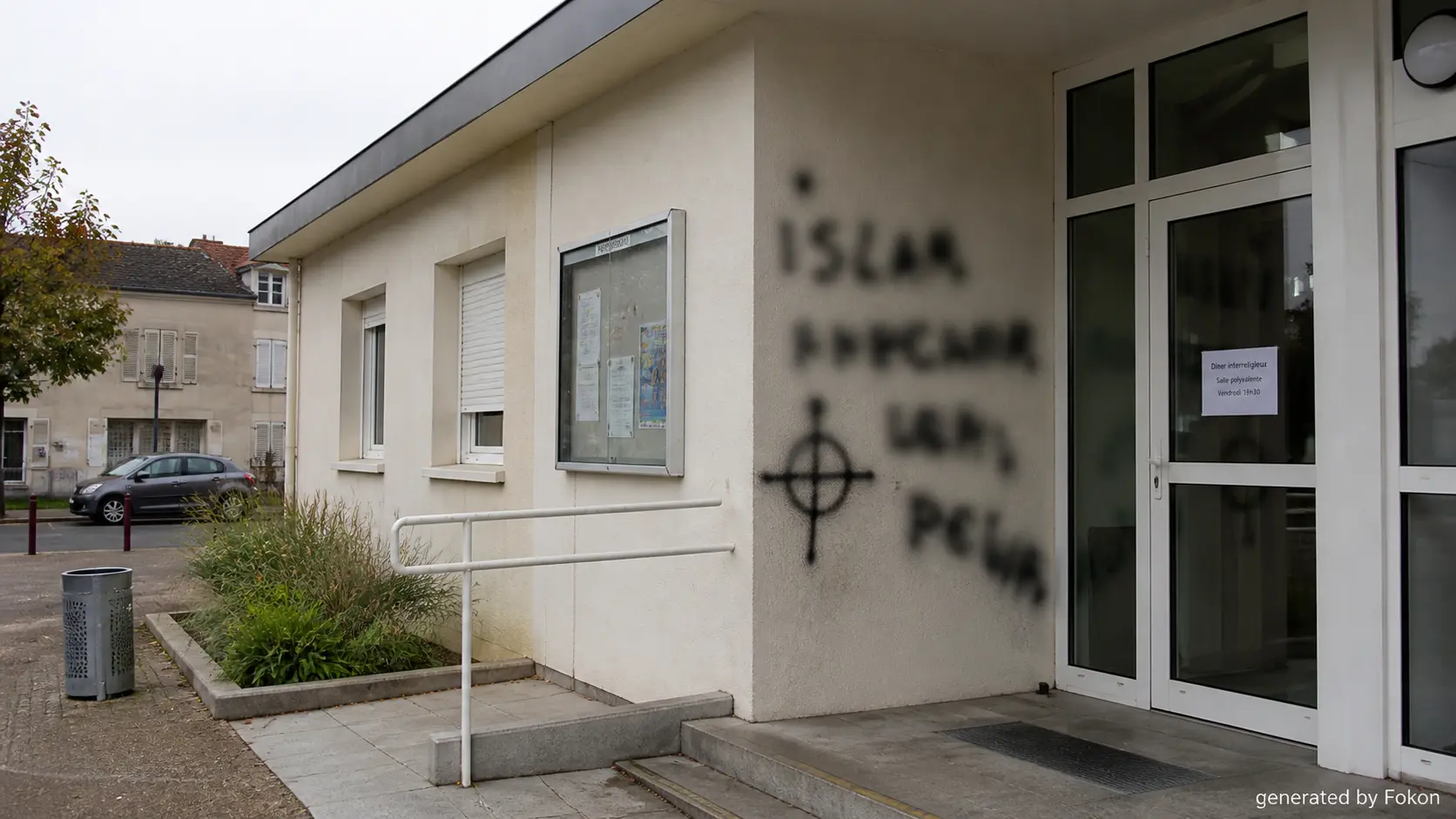 Société : des tags islamophobes découverts avant un dîner interreligieux
