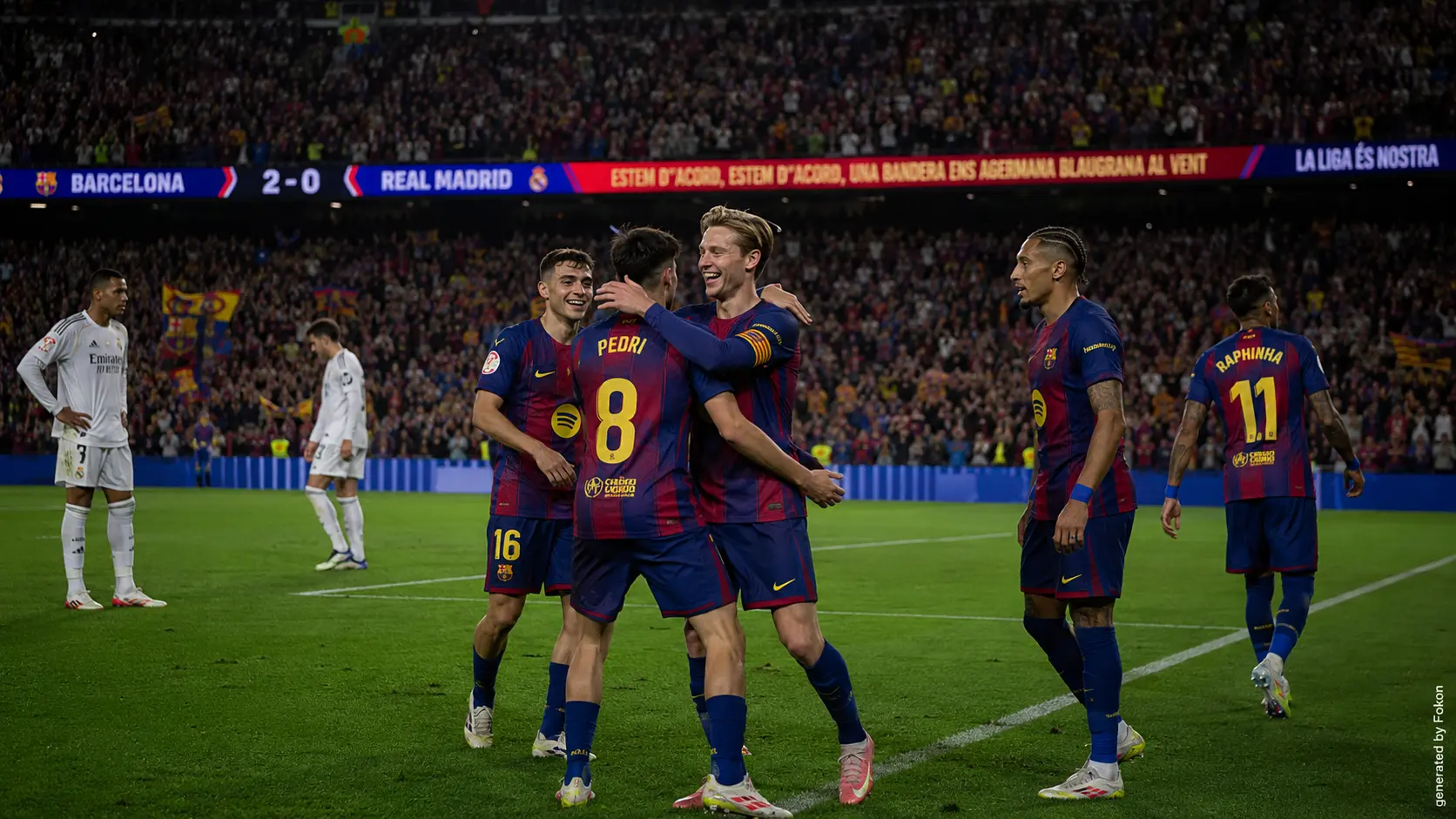 Le FC Barcelone sacré champion d’Espagne après sa victoire contre le Real Madrid