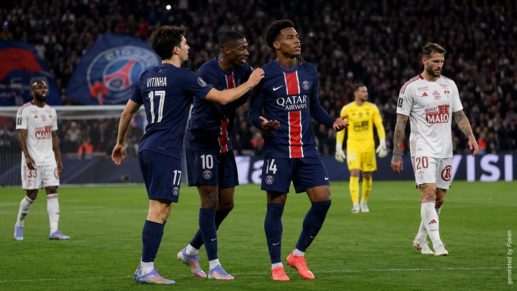 PSG à une victoire du titre de champion de France après sa victoire contre Brest