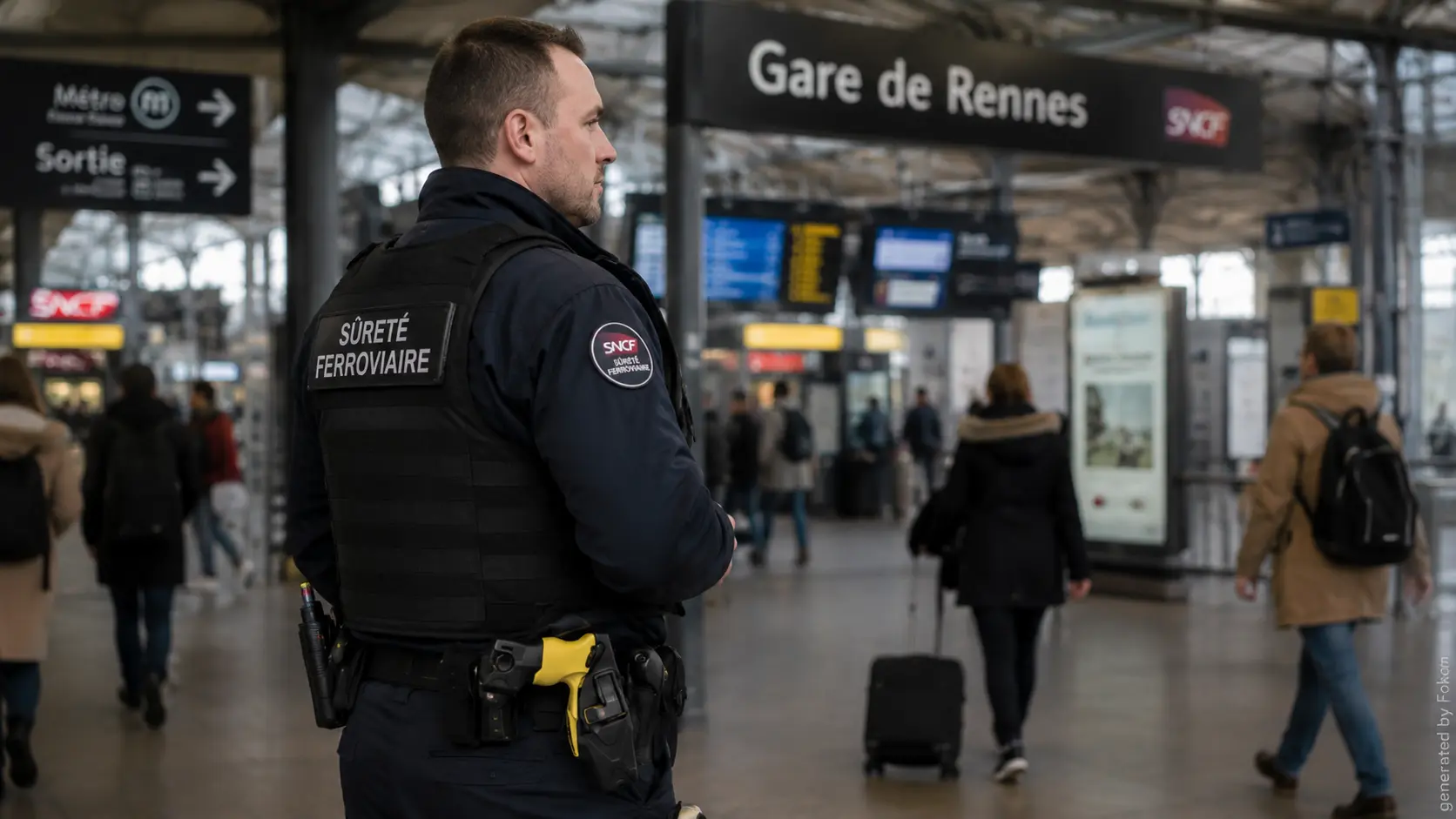Sécurité : la gare de Rennes teste des pistolets à impulsions électriques