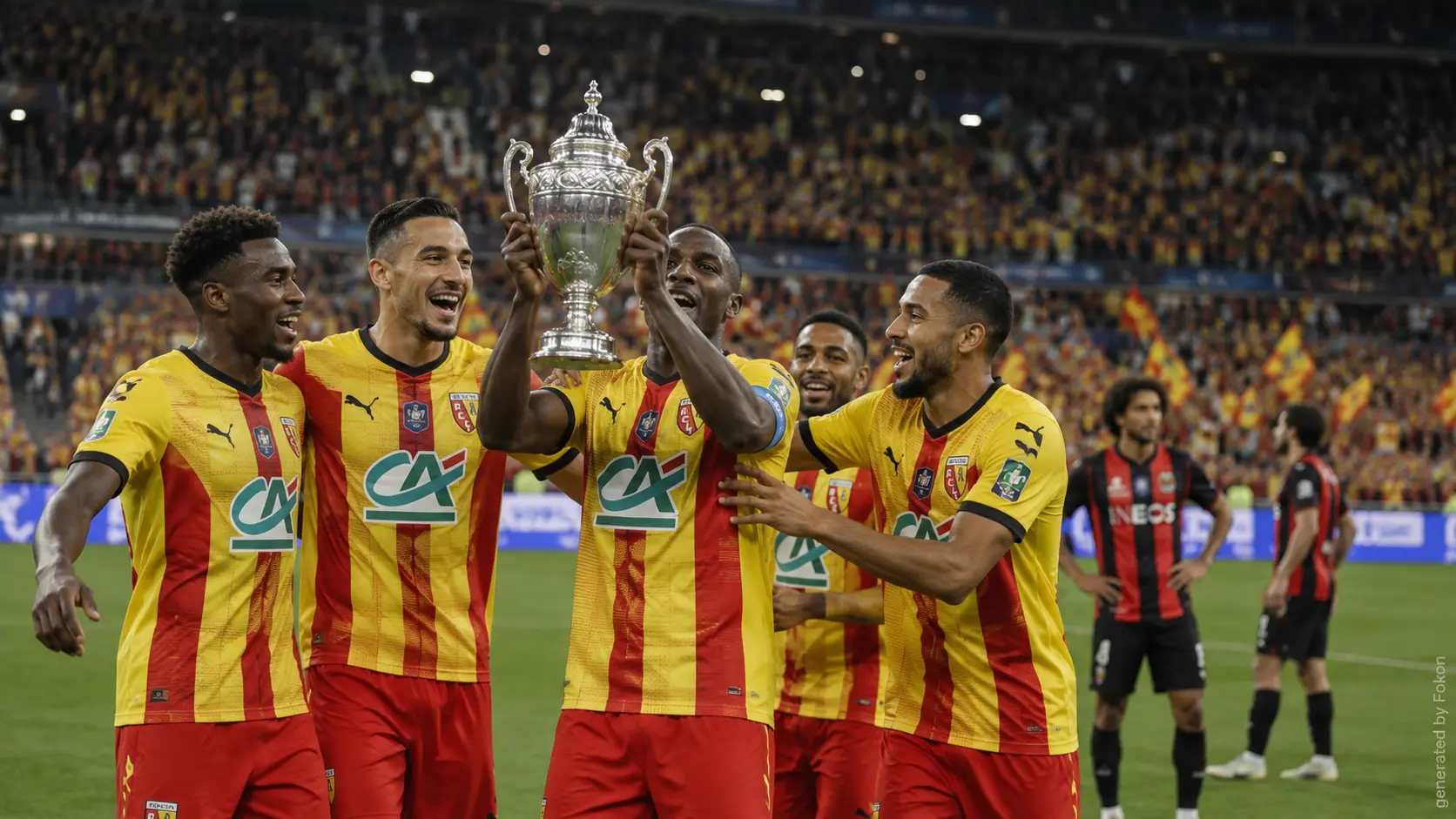 Coupe de France : le RC Lens remporte sa première victoire historique face à Nice (3-1)