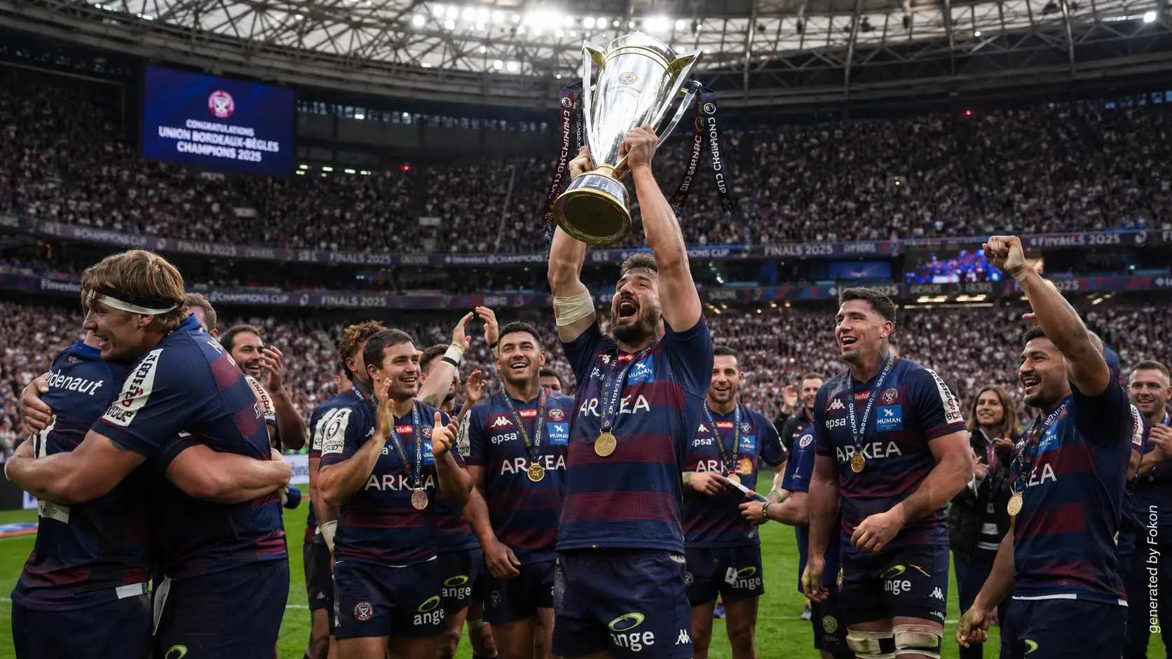 Champions Cup : l’Union Bordeaux-Bègles conserve son titre en écrasant le Leinster (41-19) à Bilbao