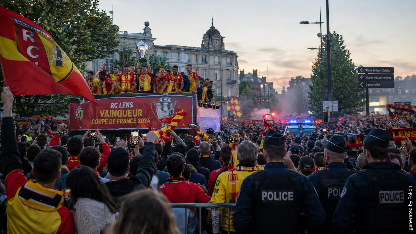 Coupe de France : Lens remporte son premier titre historique face à Nice, marqué par des violences entre supporters