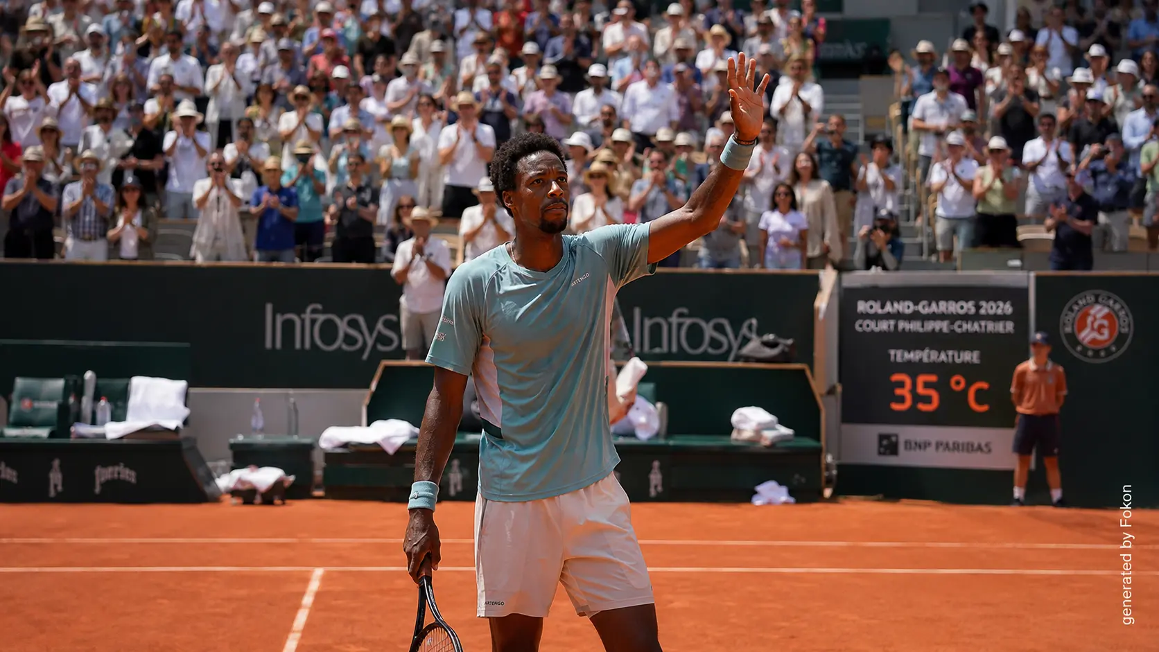 Roland-Garros 2026 : adieux de Monfils et Wawrinka, forfait d'Arthur Fils et début du tournoi sous une canicule historique