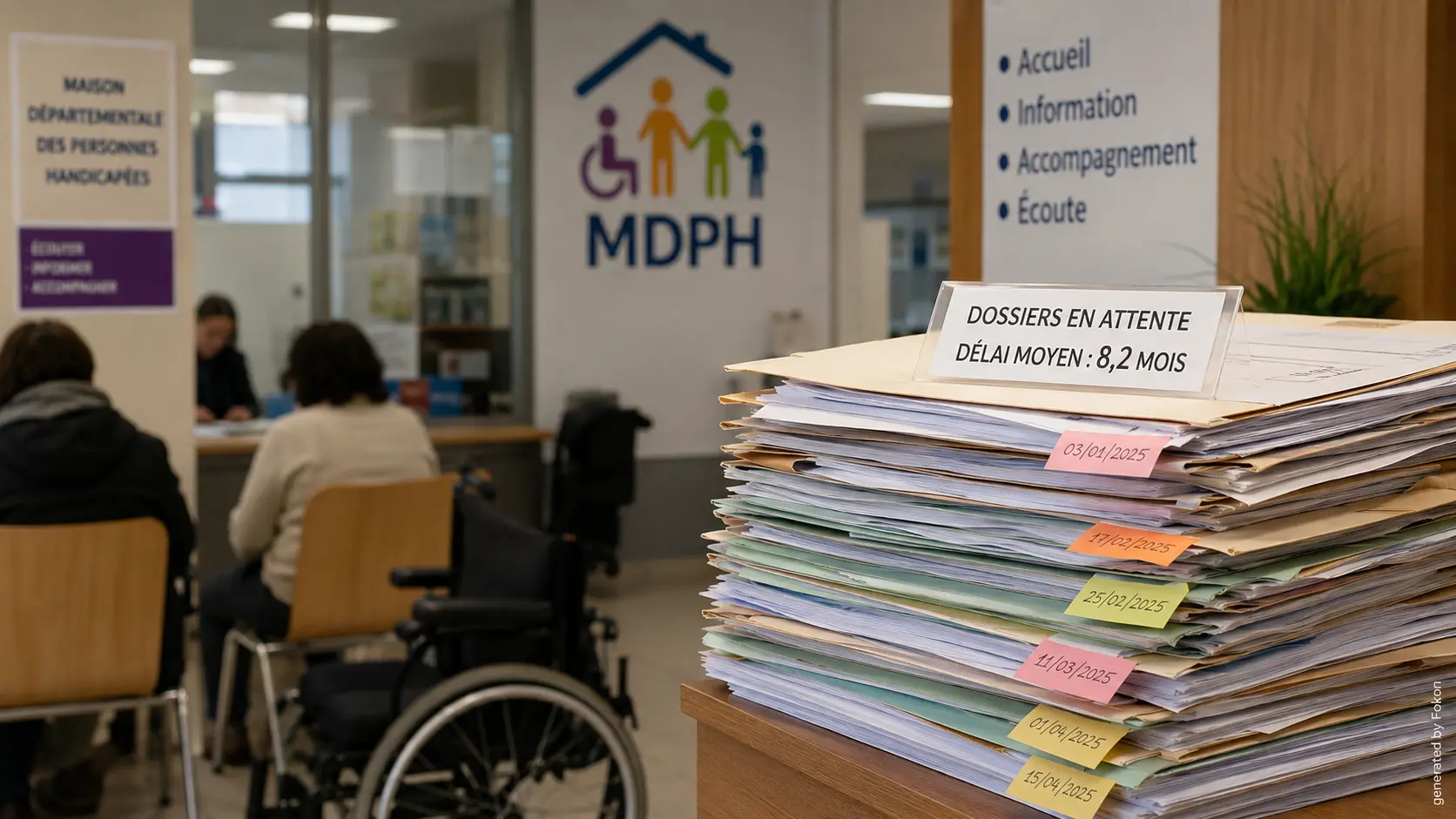 Société : les maisons départementales des personnes handicapées accusent des retards records en 2025