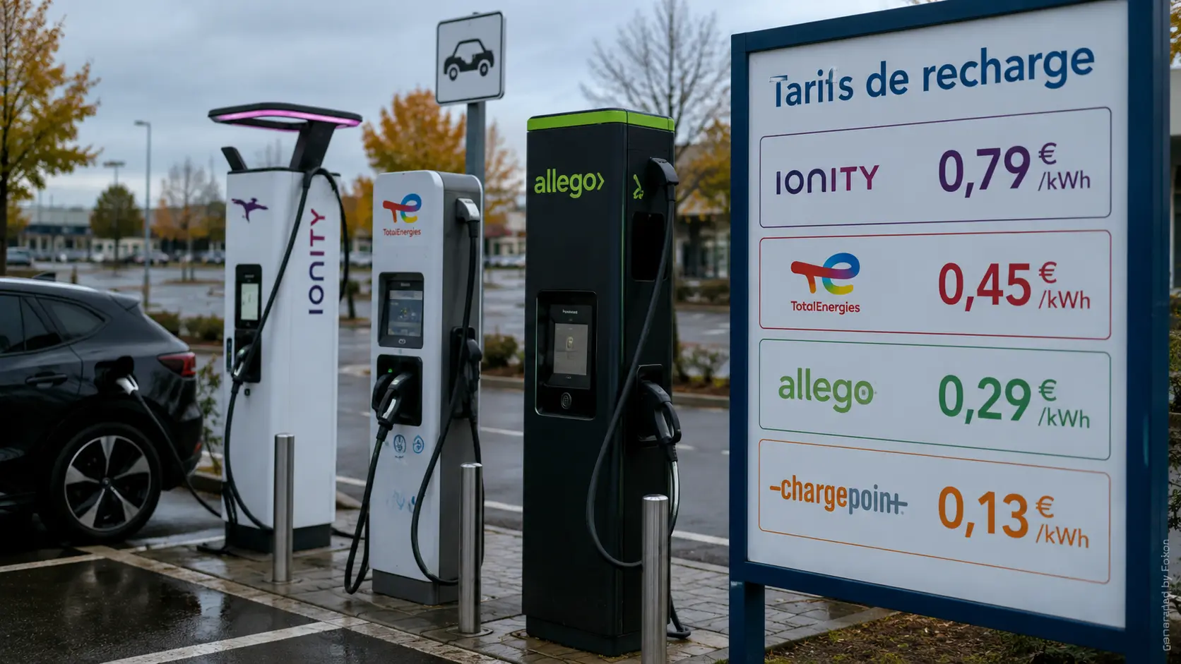 Économie : les écarts de prix sur les bornes de recharge électrique atteignent 500 %