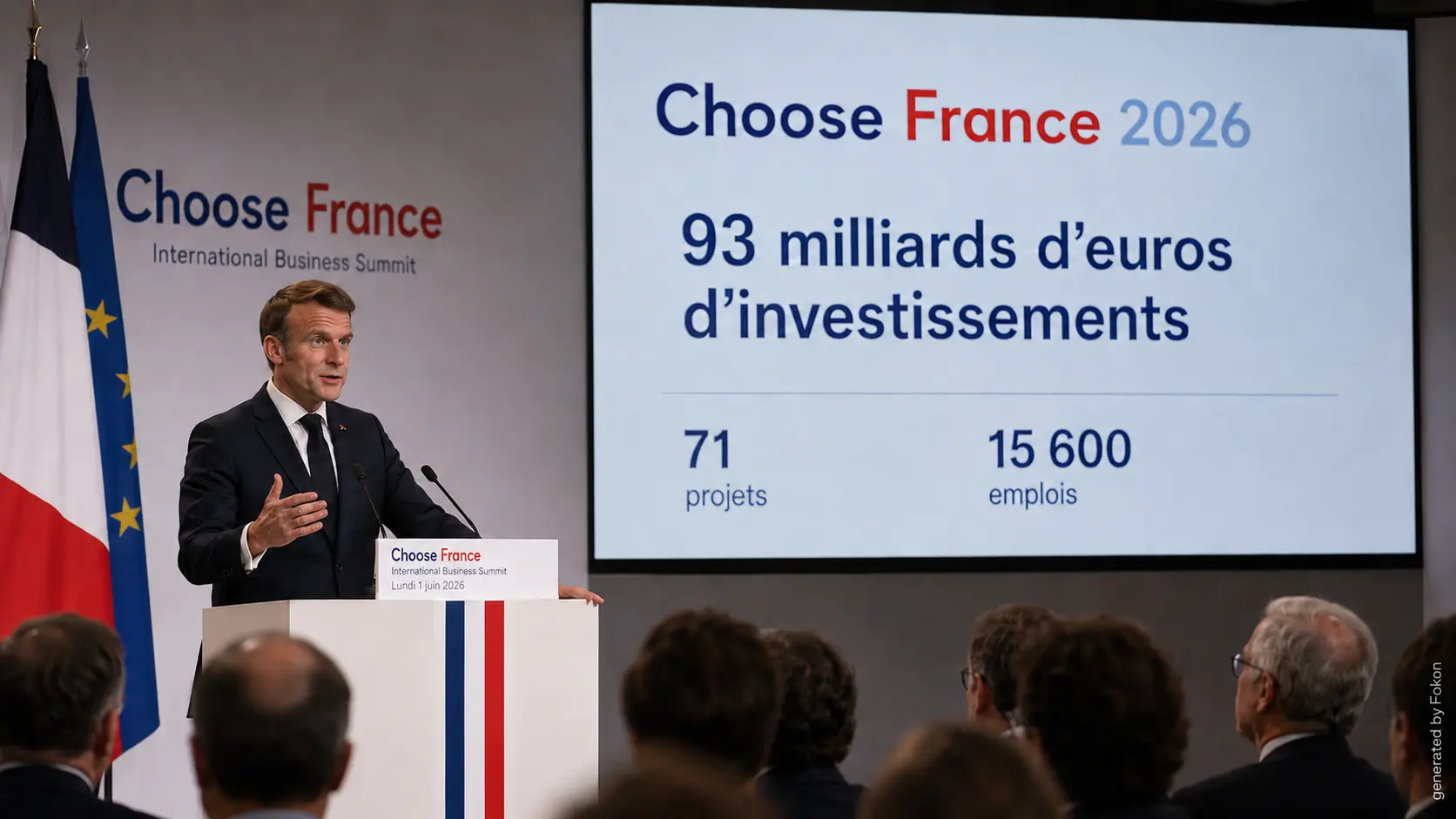 Choose France 2026 : Emmanuel Macron annonce 93 milliards d’euros d’investissements étrangers, un record historique