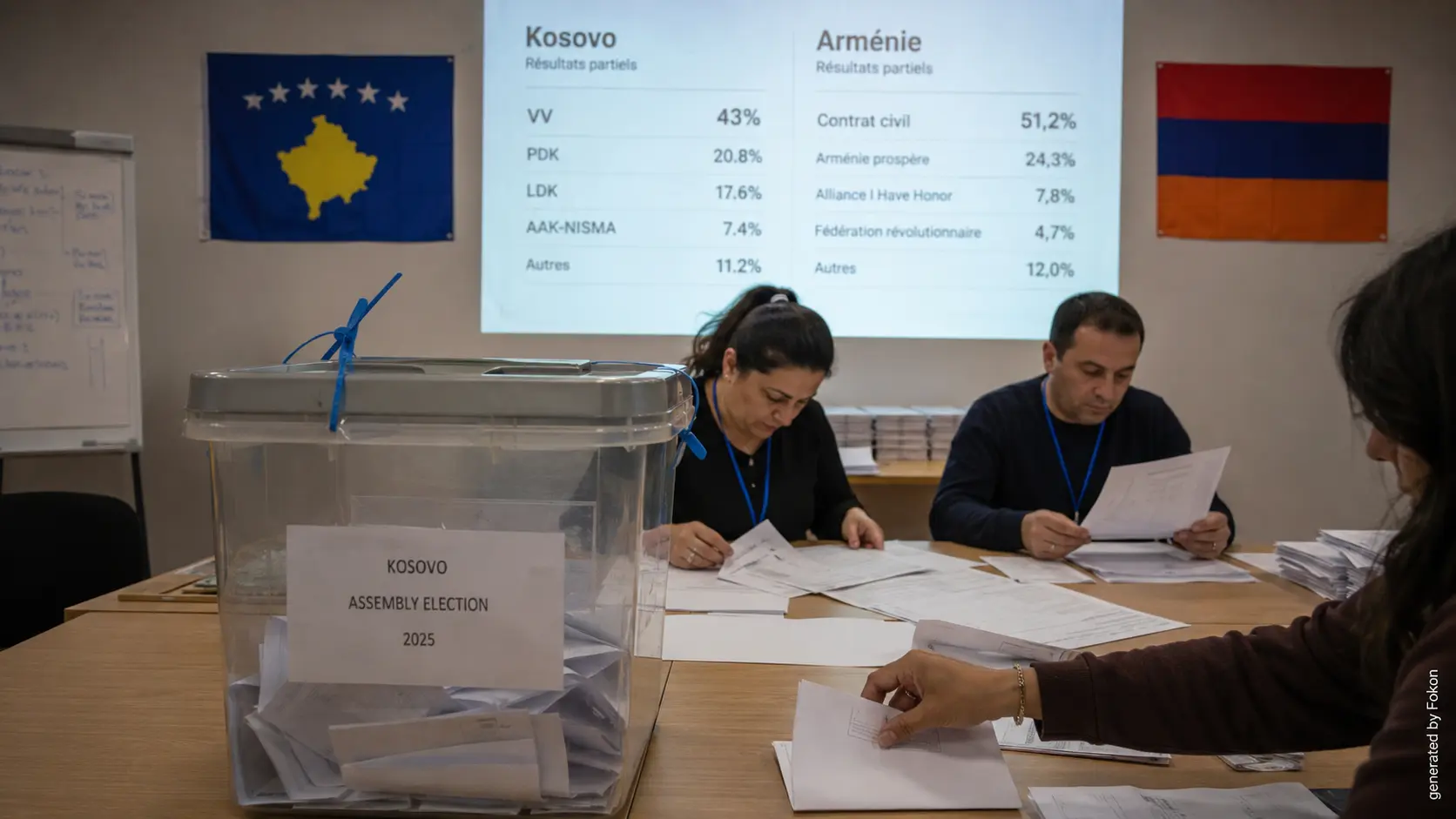 Législatives anticipées au Kosovo et en Arménie : résultats partiels et enjeux politiques