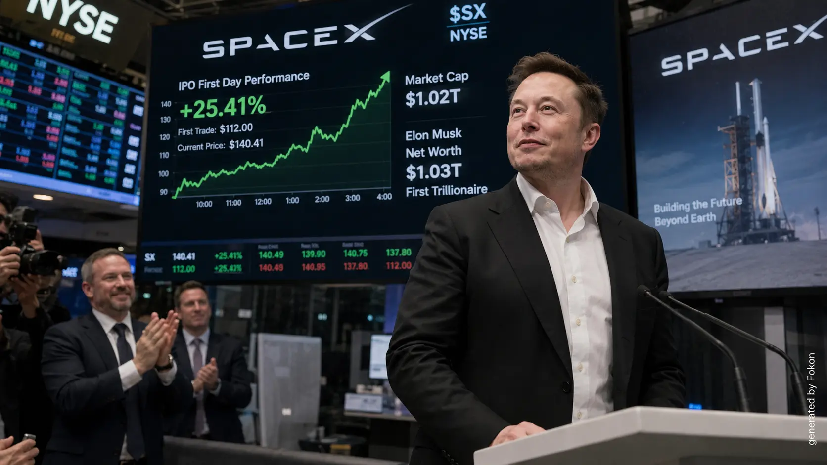 SpaceX entre en Bourse : Elon Musk devient le premier "trillionaire" de l’histoire avec une fortune de 1 000 milliards de dollars