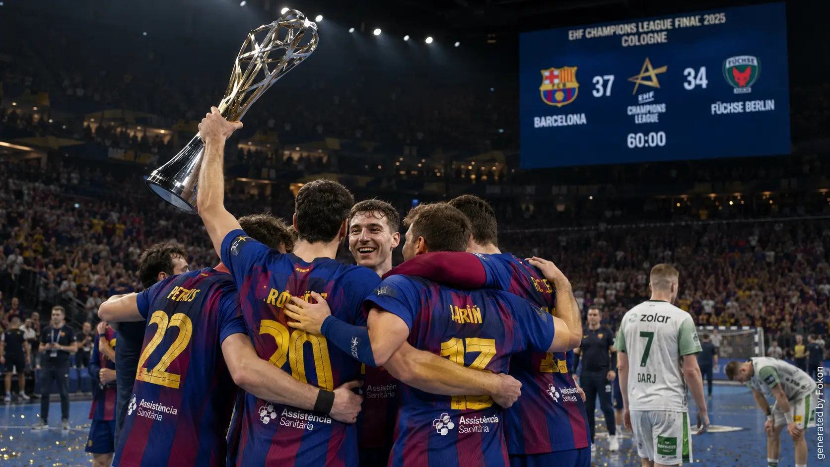 Ligue des champions : Barcelone remporte sa 13e couronne en dominant le Füchse Berlin (37-34)