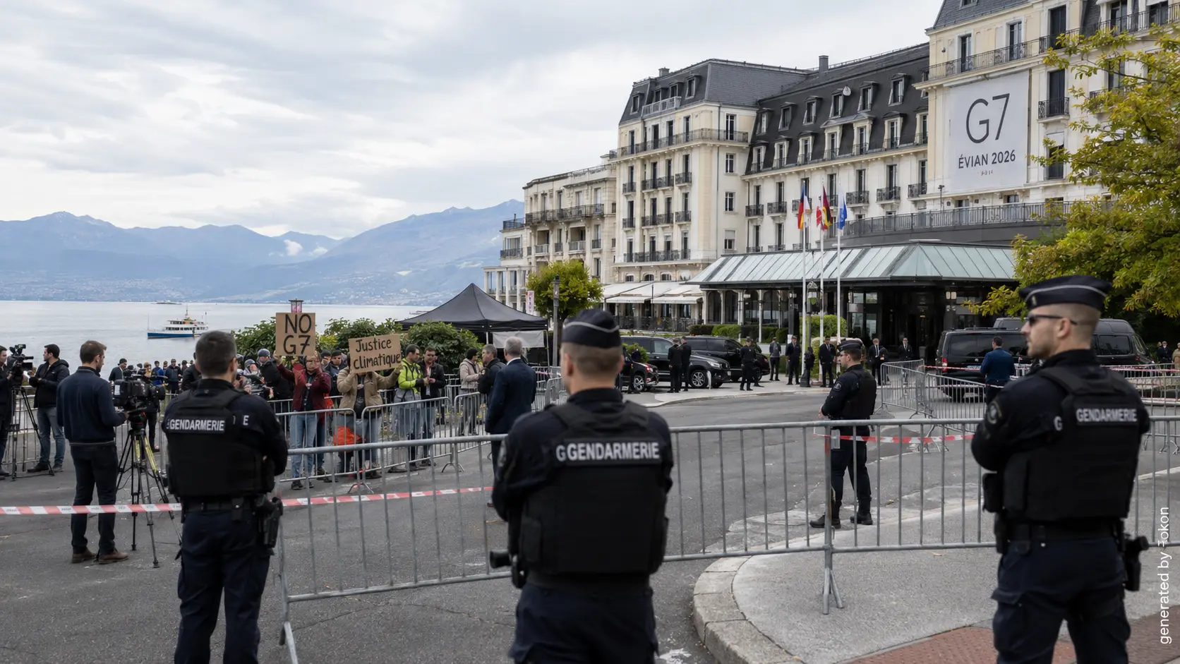 Sommet du G7 à Évian : tensions diplomatiques, manifestations et dispositif sécuritaire exceptionnel