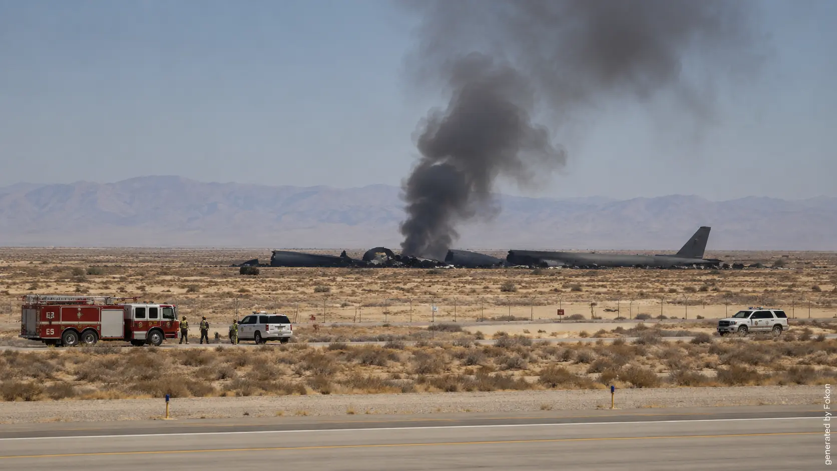 États-Unis : un bombardier B-52 de l’US Air Force s’écrase en Californie avec huit morts présumés