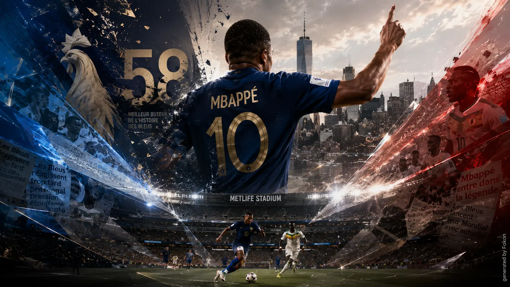 Coupe du monde 2026 : l’équipe de France bat le Sénégal 3-1 pour son entrée en lice, Mbappé devient meilleur buteur de l’histoire des Bleus