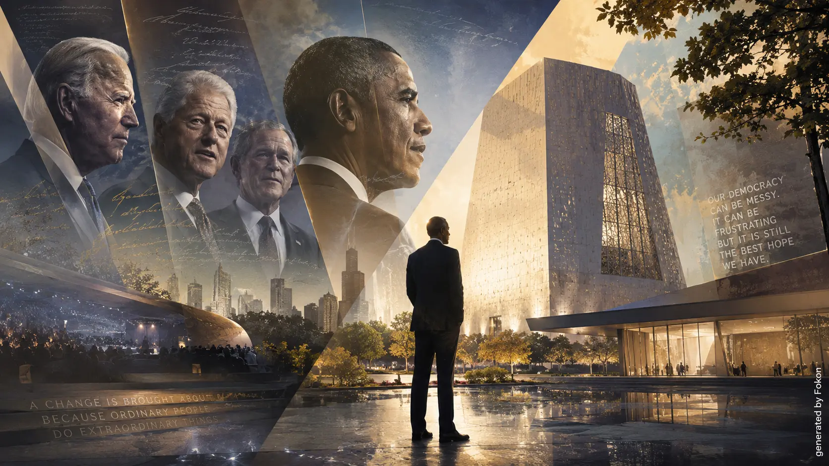 États-Unis : Barack Obama inaugure son centre présidentiel à Chicago en présence de trois anciens présidents