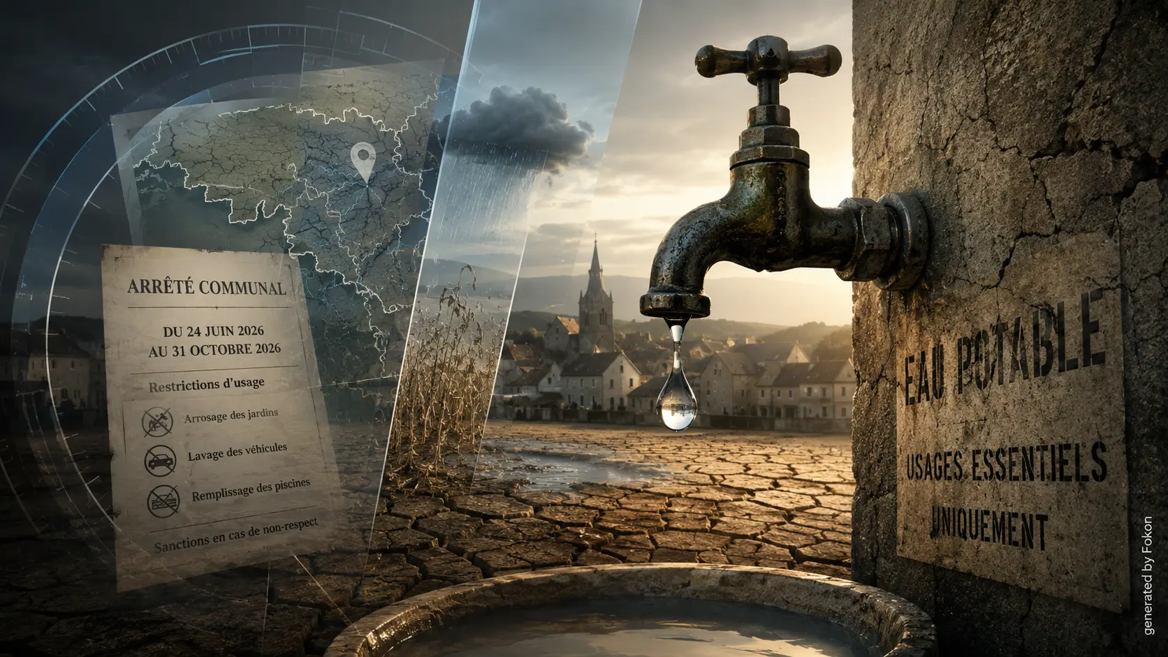 Territoires : une commune wallonne limite l’eau potable aux usages essentiels jusqu’en octobre