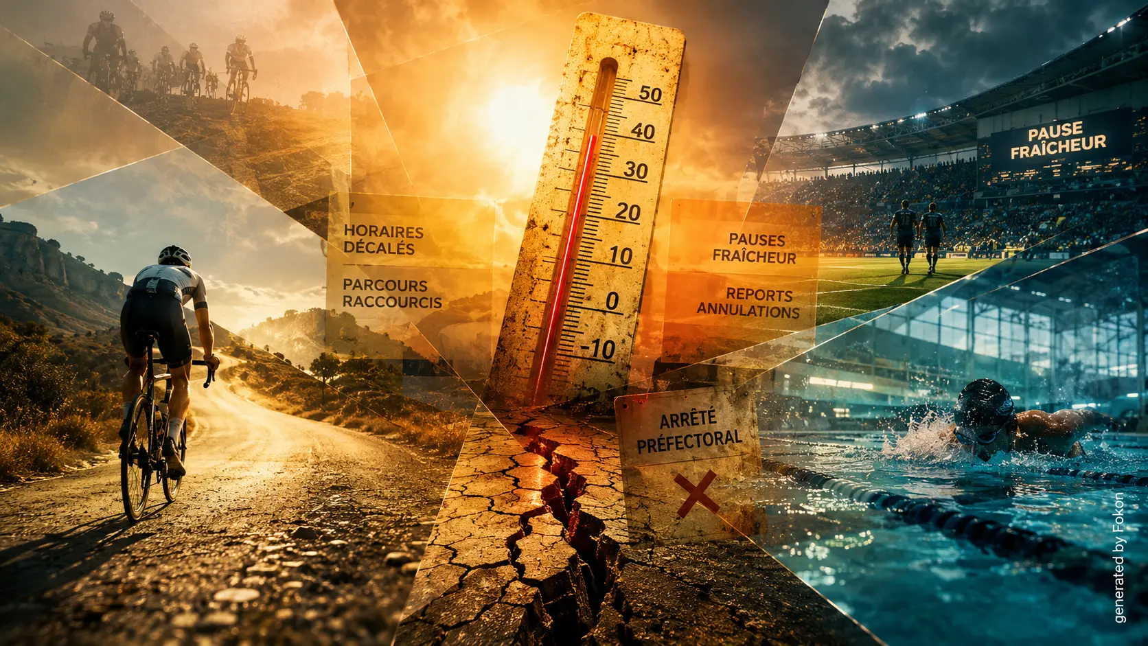 Canicule et sport : les organisateurs ont modifié horaires, parcours et formats de compétition