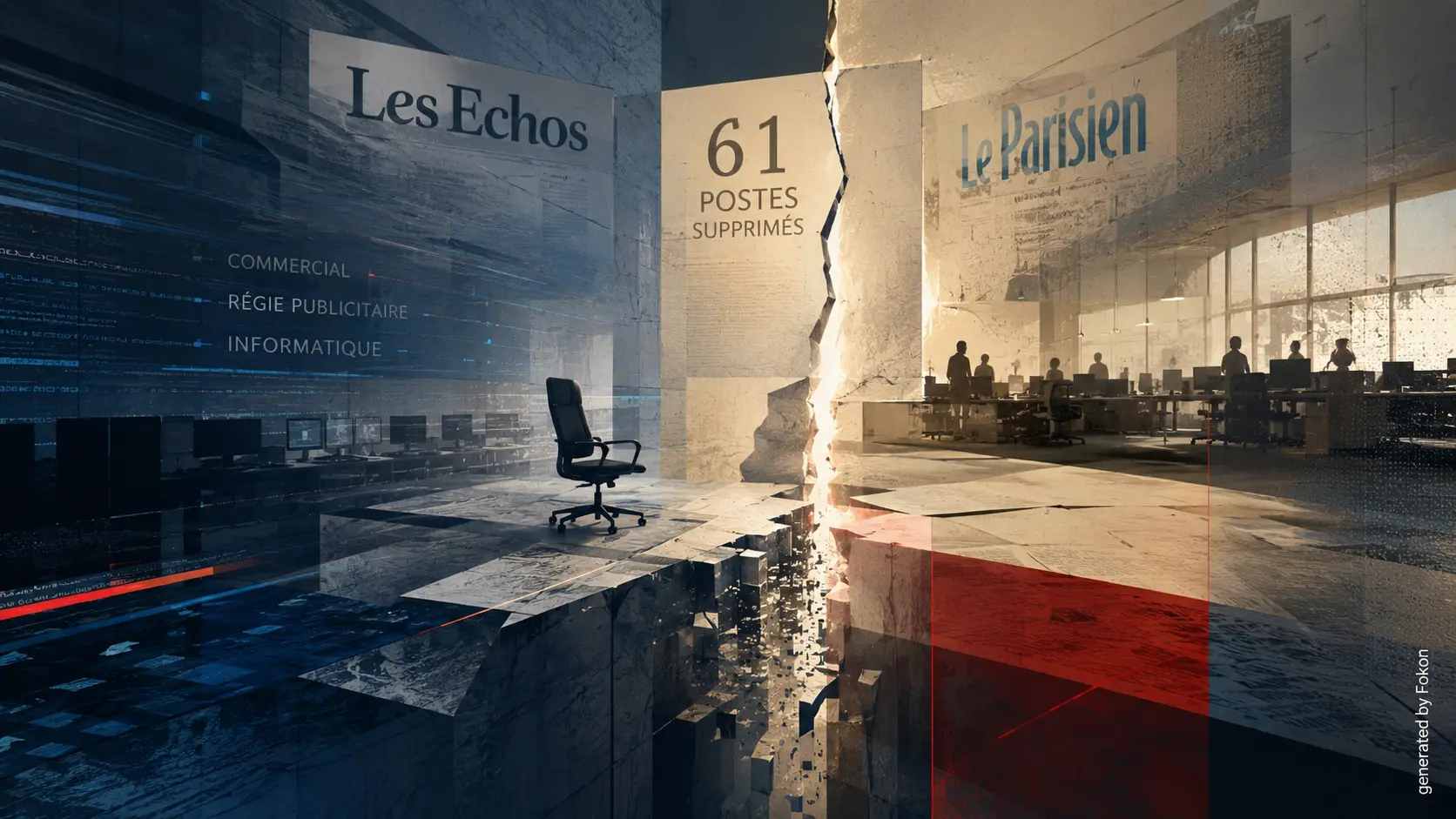 Les Échos-Le Parisien : la direction annonce la suppression de 61 postes
