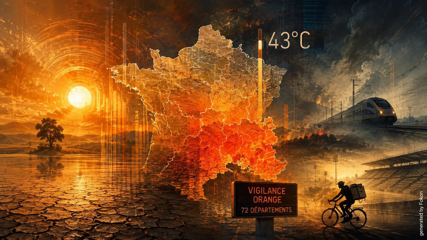 Canicule en France : Météo-France a relevé jusqu’à 43 °C et étendu la vigilance