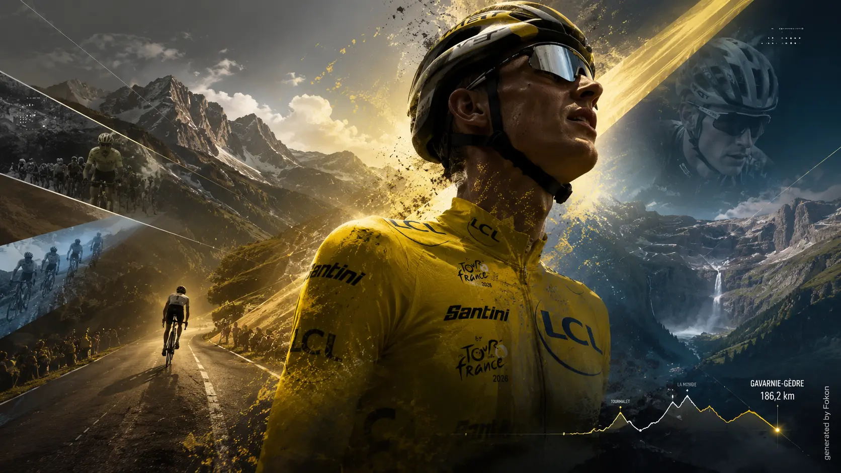 Tour de France 2026 : Tadej Pogacar remporte la 6e étape et prend le maillot jaune