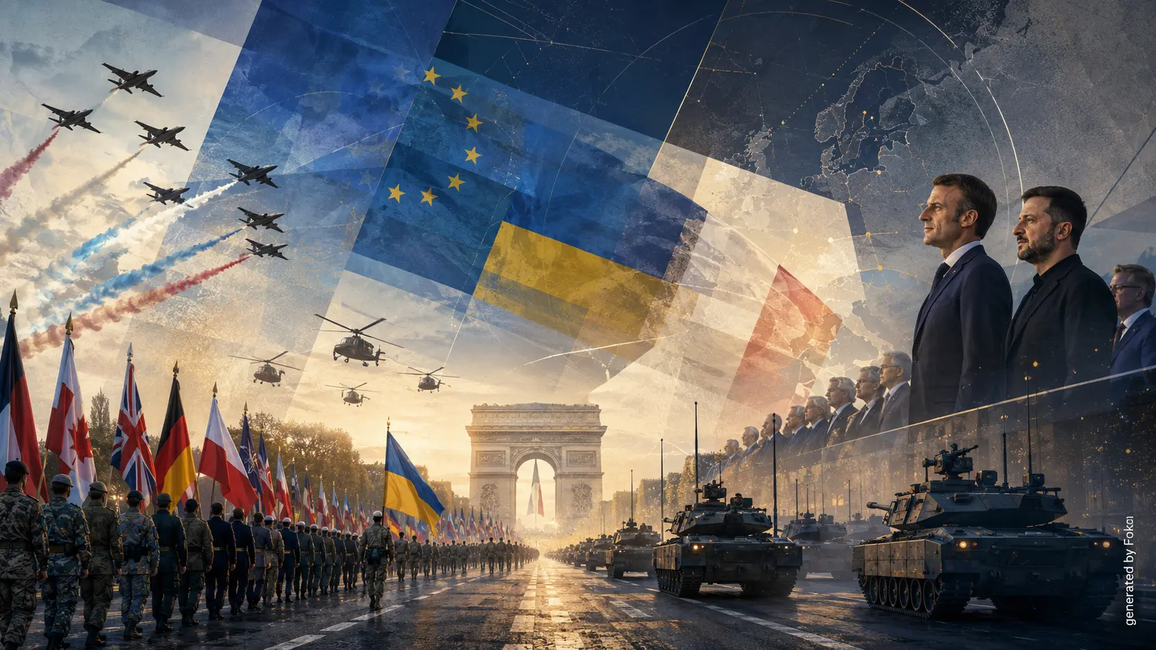 14-Juillet à Paris : Emmanuel Macron a mis l’Ukraine et l’Europe au centre du défilé