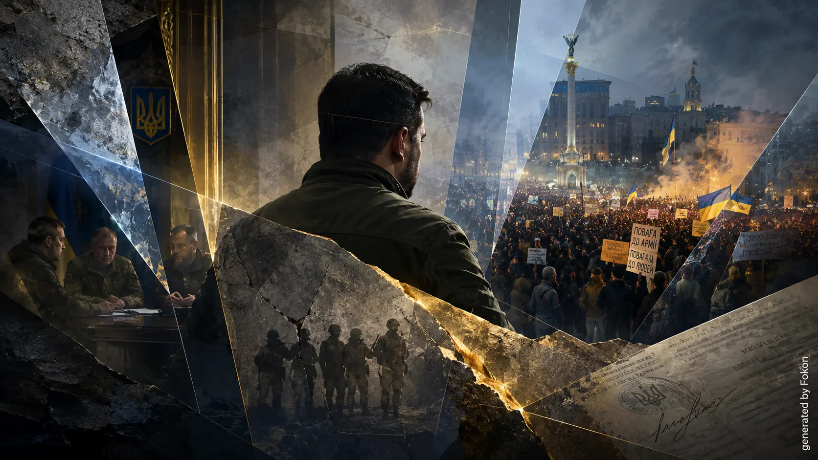 Ukraine : Volodymyr Zelensky remanie la Défense et fait face à des manifestations à Kiev