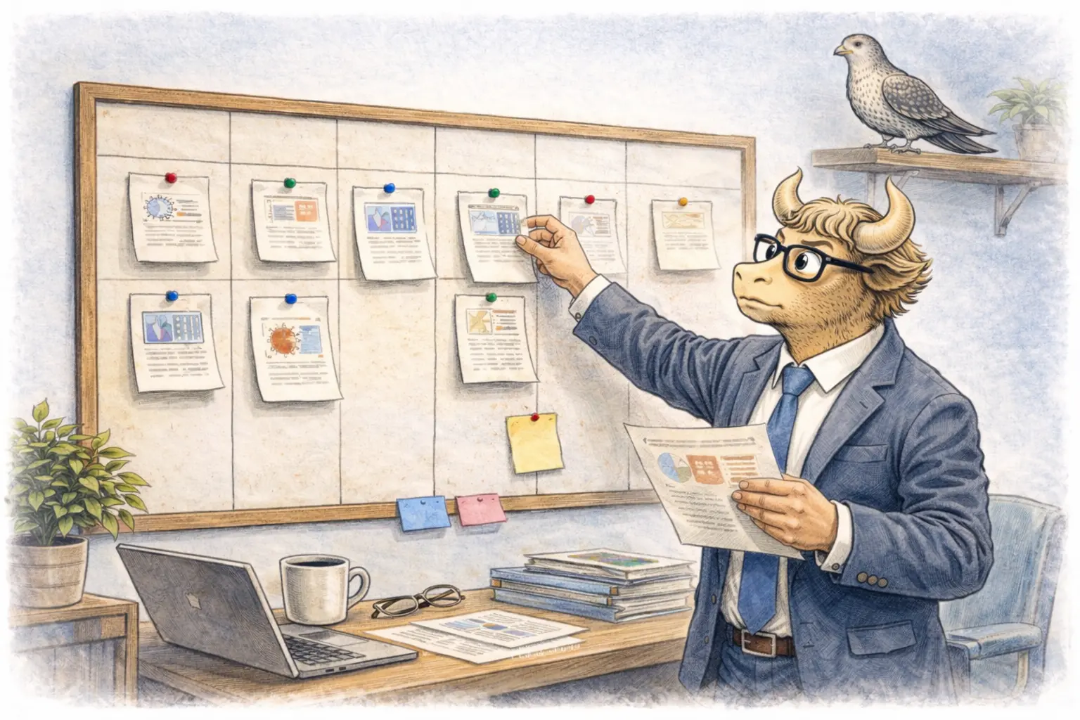 Illustration des dossiers du yak